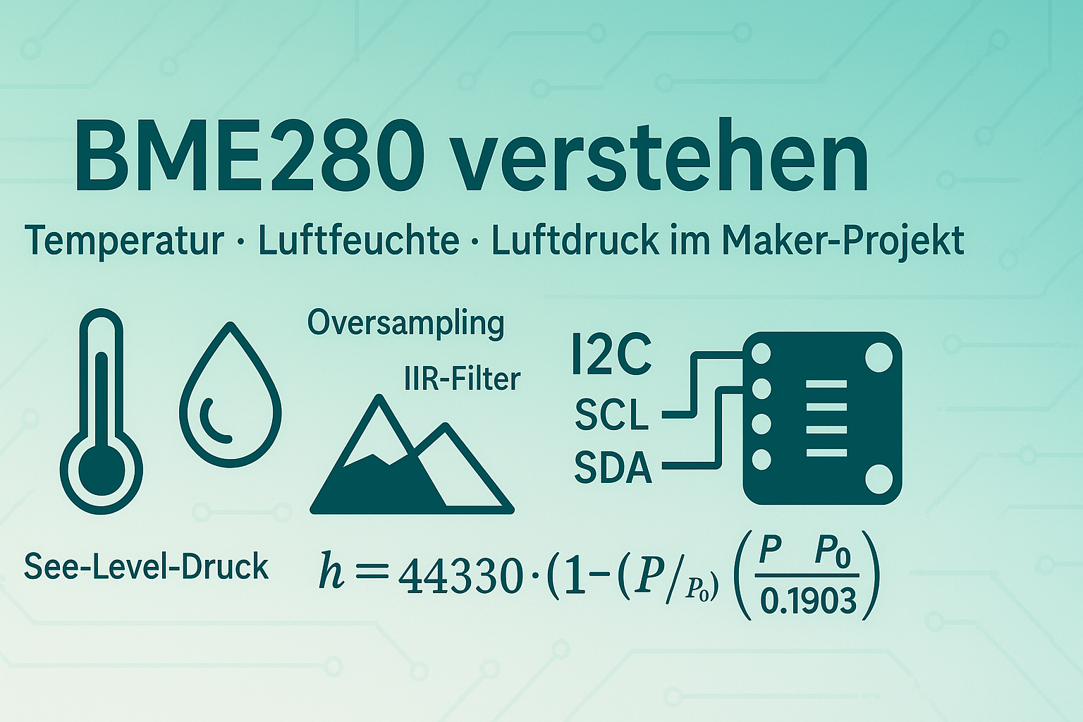 BME280 verstehen – Temperatur, Luftfeuchte & Luftdruck im Maker-Projekt