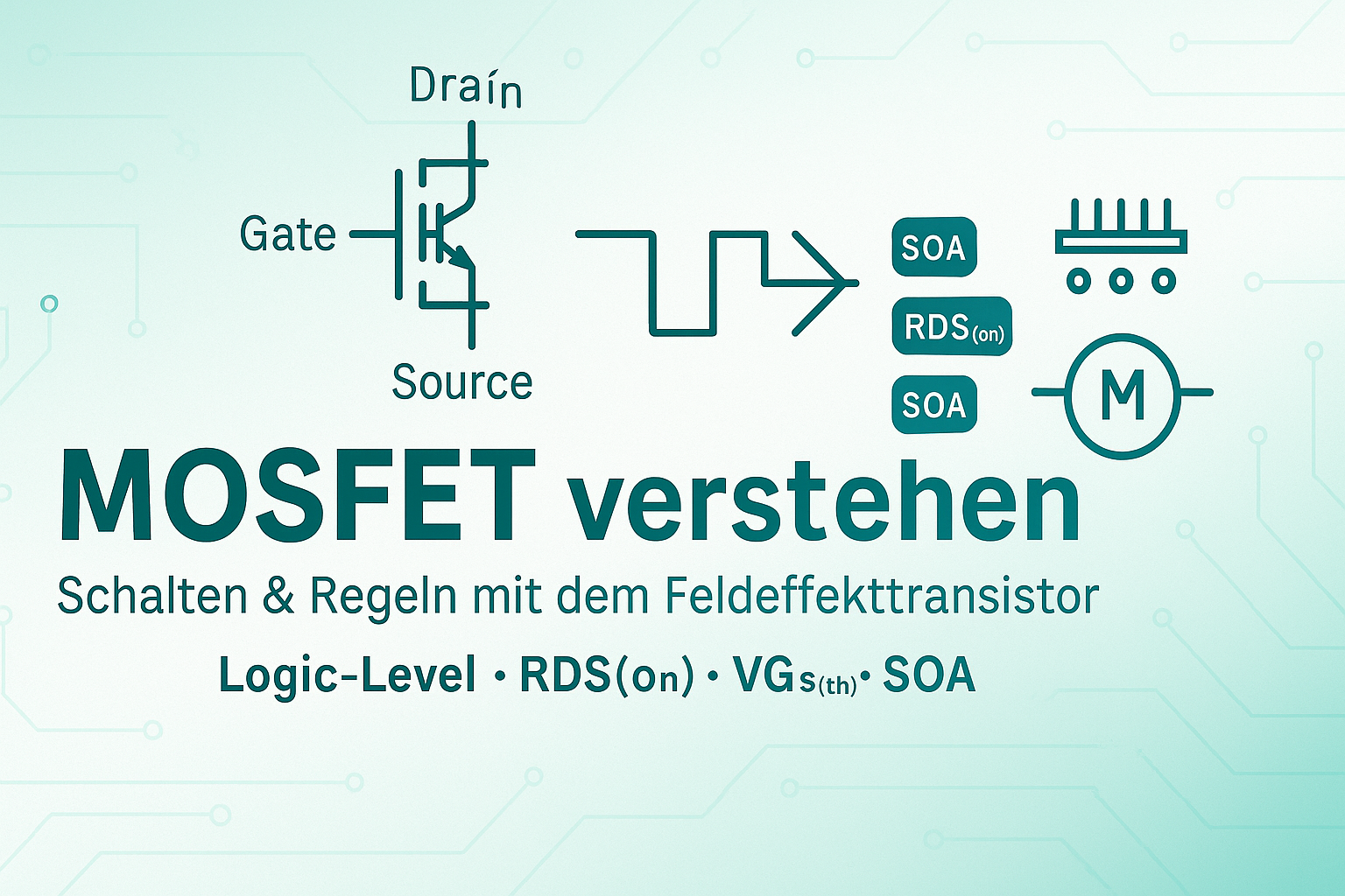 MOSFET verstehen – Schalten & Regeln mit dem Feldeffekttransistor
