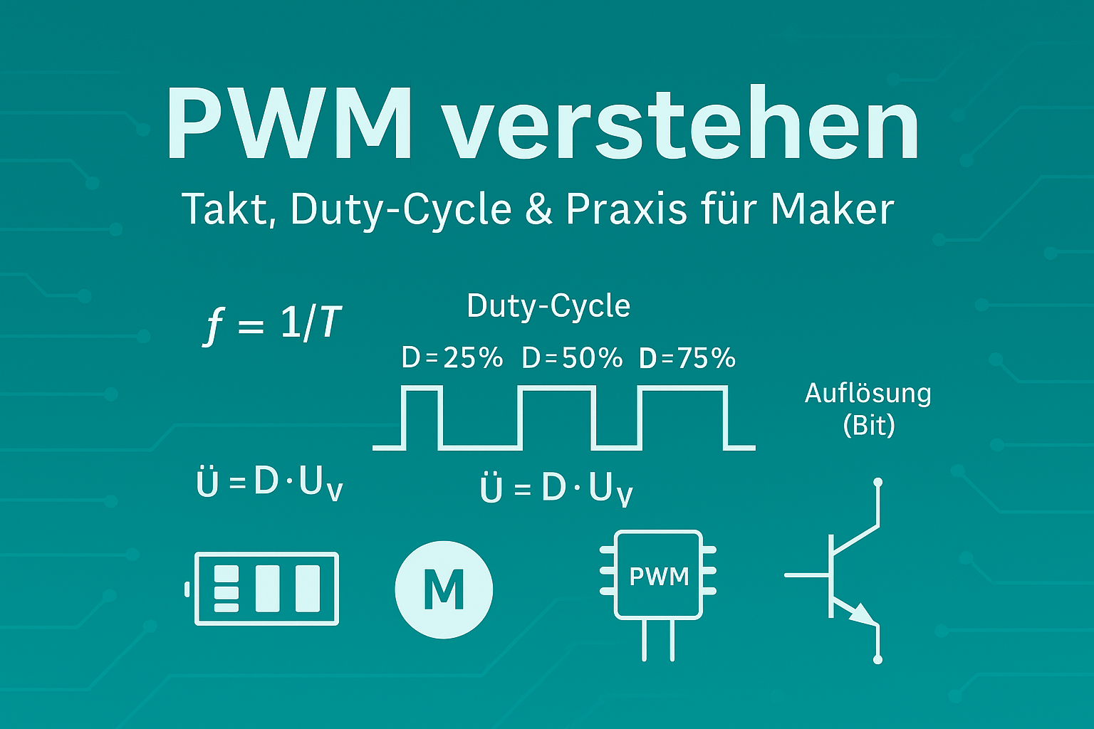 PWM verstehen – Takt, Duty-Cycle & Praxis für Maker