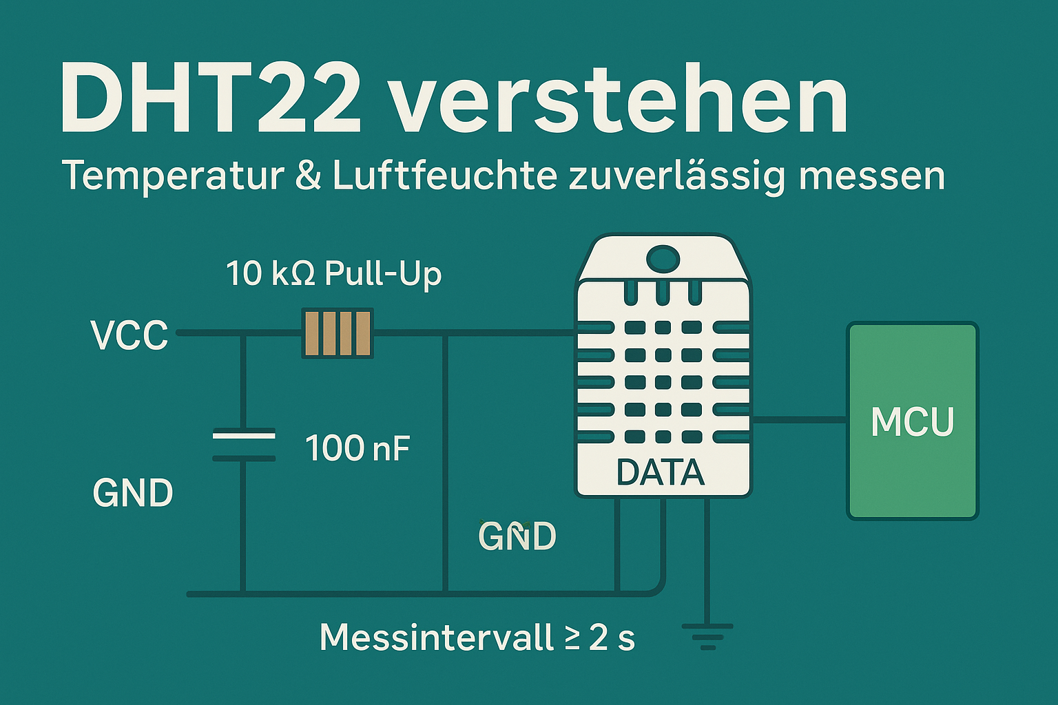 DHT22 verstehen – Temperatur & Luftfeuchte zuverlässig messen