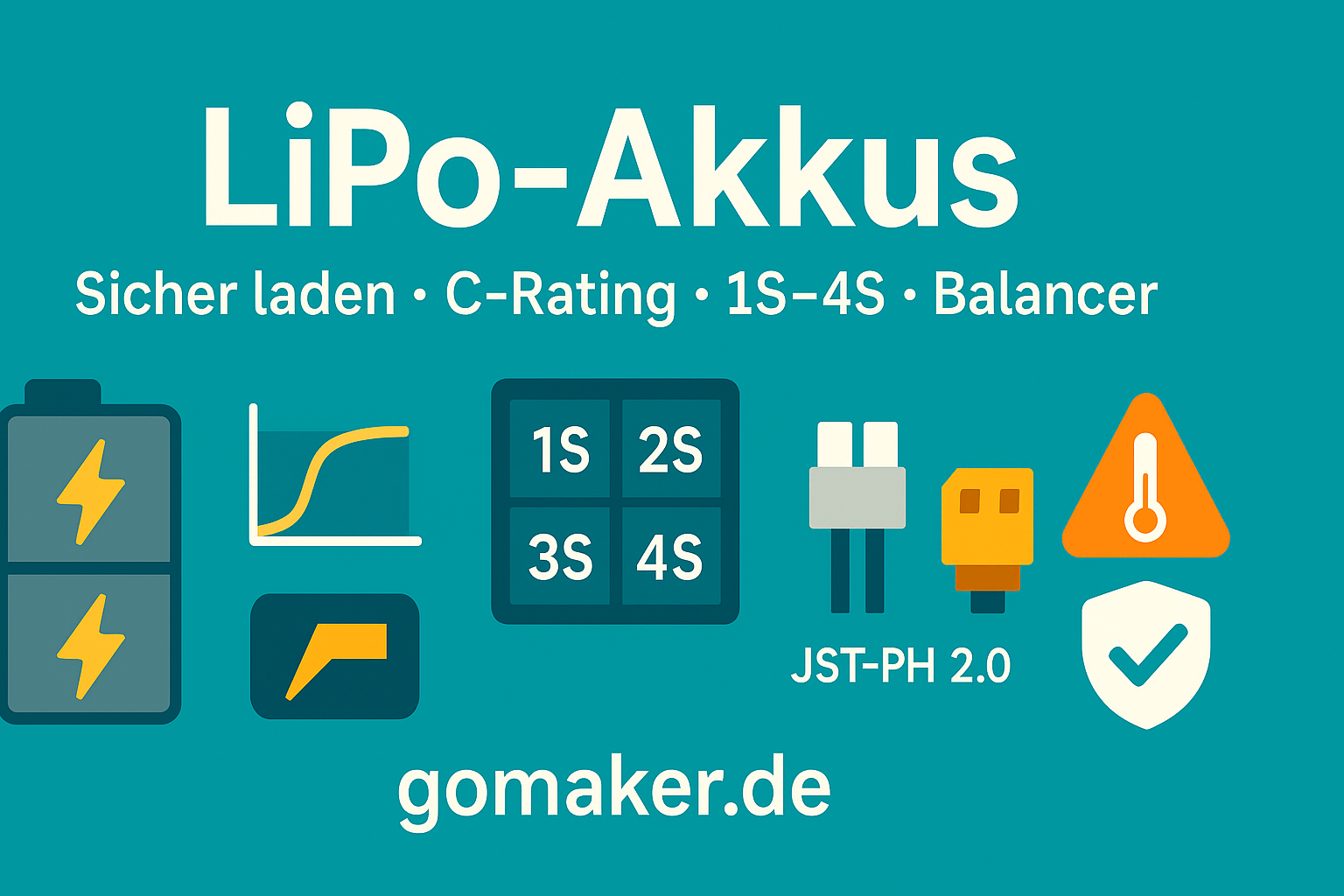 LiPo-Akkus verstehen – Zellen, C-Rating, Laden, Schutz & Praxis