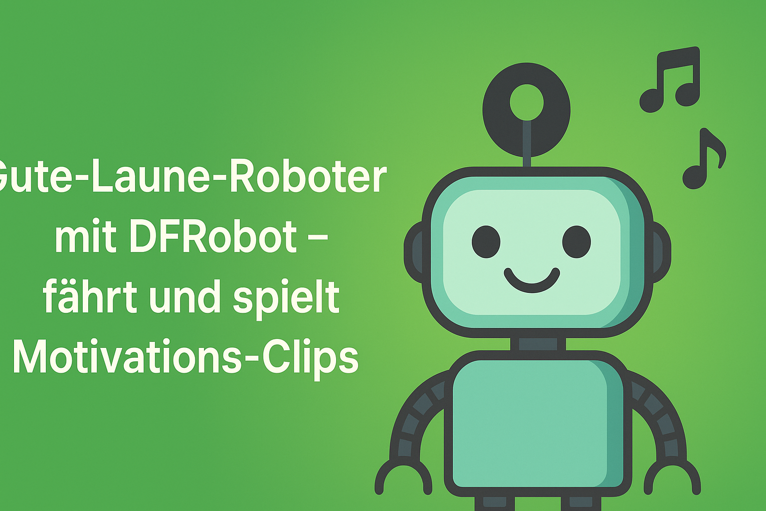 Gute-Laune-Roboter mit DFRobot – fährt und spielt Motivations-Clips