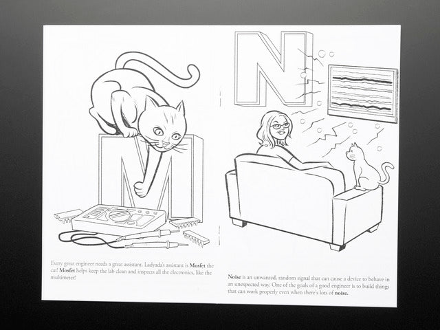 Coloring book - "Ladyada's E is for electronics"