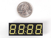 White 7-segment clock display - 0.56" digit height