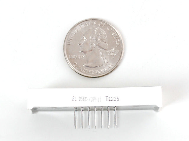 White 7-segment clock display - 0.56" digit height