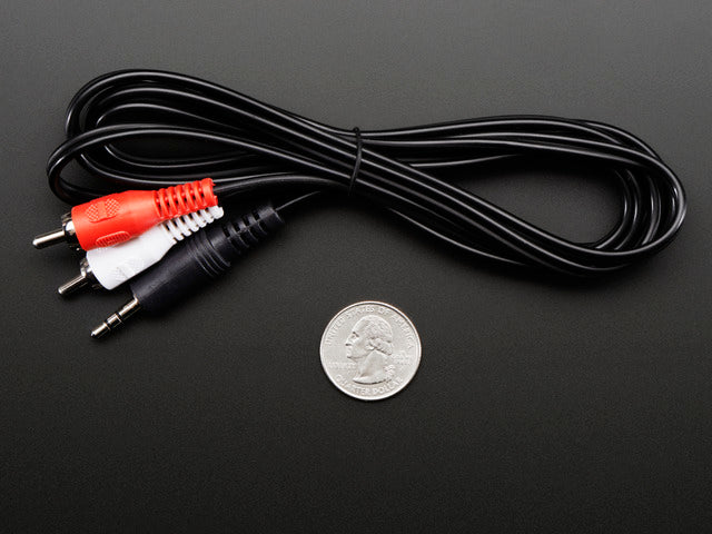 3.5mm Stereo to RCA (Composite Audio) Cable 6 feet