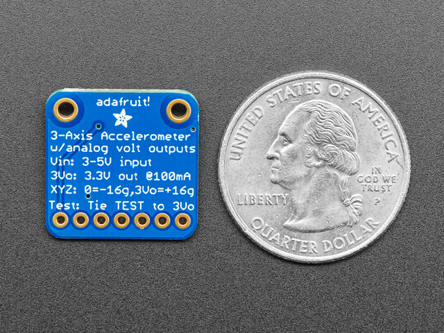 ADXL326 - 5V ready triple-axis accelerometer (+-16g analog out)