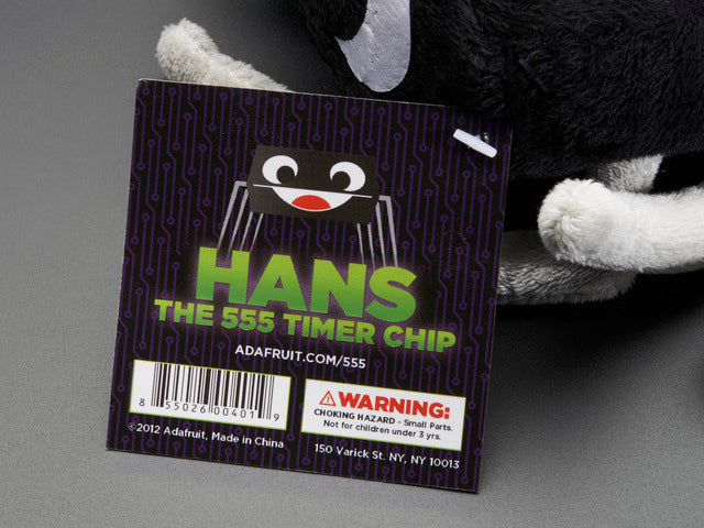 Hans 555 Timer IC - Circuit Playground Plushie