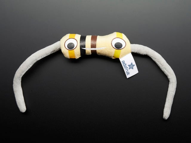 Mho the Resistor - Circuit Playground Plushie