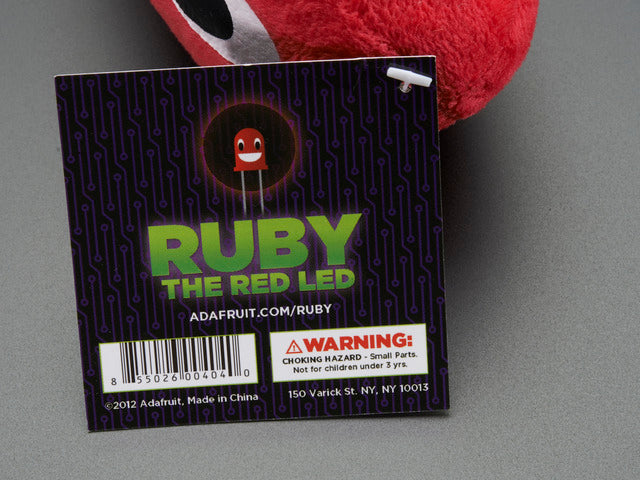 Ruby the Red LED - Circuit Playground Plushie