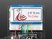 Adafruit 2.9" Red/Black/White eInk Display Breakout - THINK INK
