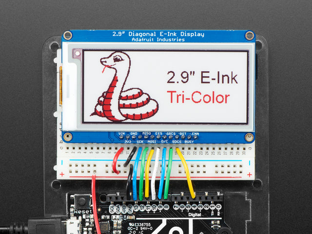 Adafruit 2.9" Red/Black/White eInk Display Breakout - THINK INK