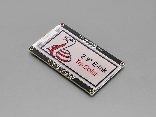 Adafruit 2.9" Red/Black/White eInk Display Breakout - THINK INK