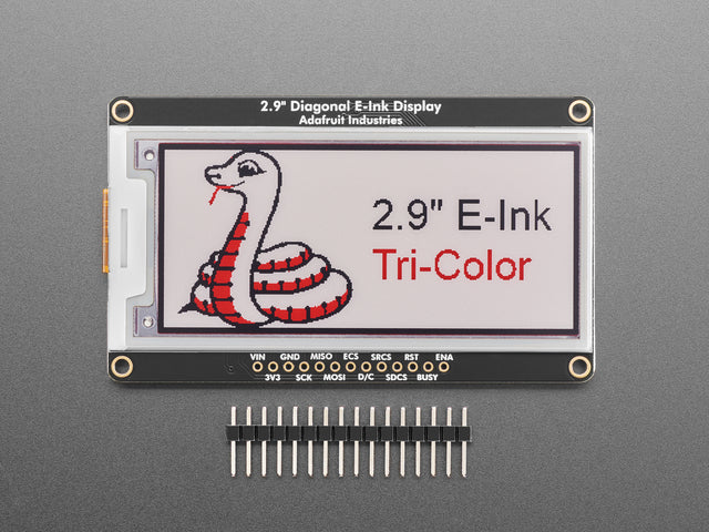 Adafruit 2.9" Red/Black/White eInk Display Breakout - THINK INK