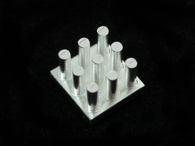 Aluminum SMT Heat Sink - 0.4"x0.4" square