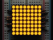 Small 1.2" 8x8 Ultra Bright Yellow-Orange LED Matrix