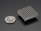 Small 1.2" 8x8 Ultra Bright Yellow-Orange LED Matrix
