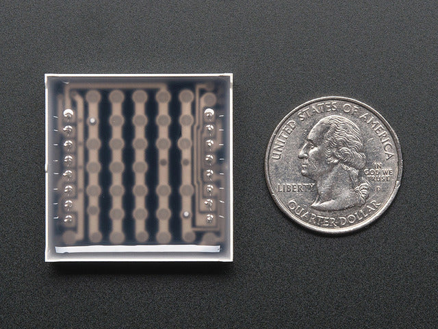 Small 1.2" 8x8 Ultra Bright Yellow-Orange LED Matrix