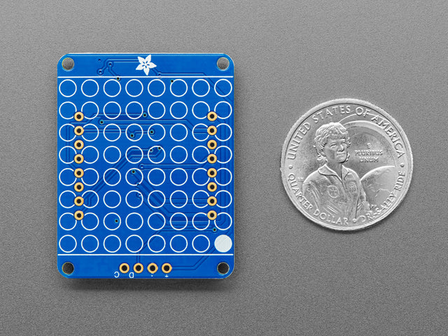 Adafruit Small 1.2" 8x8 LED Matrix w/I2C Backpack - Yellow