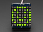 Adafruit Small 1.2" 8x8 LED Matrix w/I2C Backpack - Yellow-Green