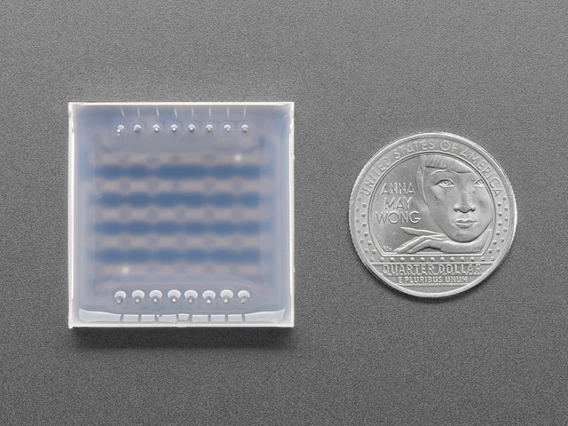 Adafruit Small 1.2" 8x8 LED Matrix w/I2C Backpack - Blue