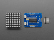 Adafruit Small 1.2" 8x8 LED Matrix w/I2C Backpack - Blue