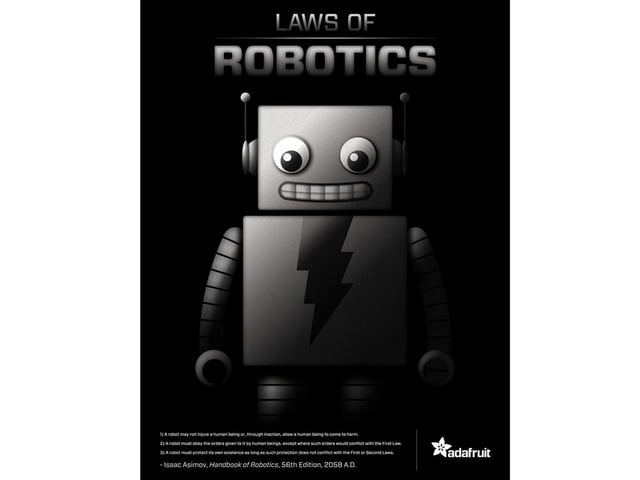 "3 Laws of Robotics" poster