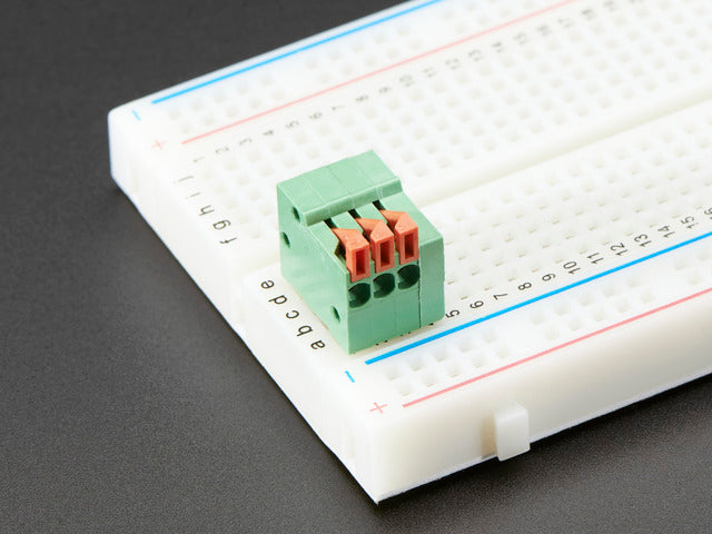 Configurable Spring Terminal Blocks - 3 Pin 0.1" Pitch R/A - x 5