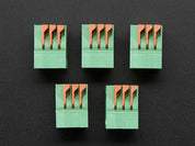 Configurable Spring Terminal Blocks - 3 Pin 0.1" Pitch R/A - x 5