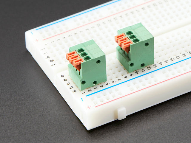 Configurable Spring Terminal Blocks - 3 Pin 0.1" Pitch x 5