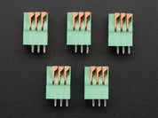 Configurable Spring Terminal Blocks - 3 Pin 0.1" Pitch x 5