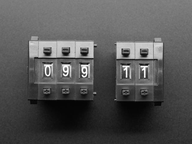 Mechanical Decade Counters - Large Size - Pack of 5