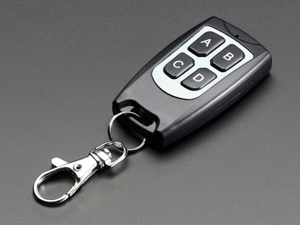 Keyfob 4-Button RF Remote Control - 315MHz