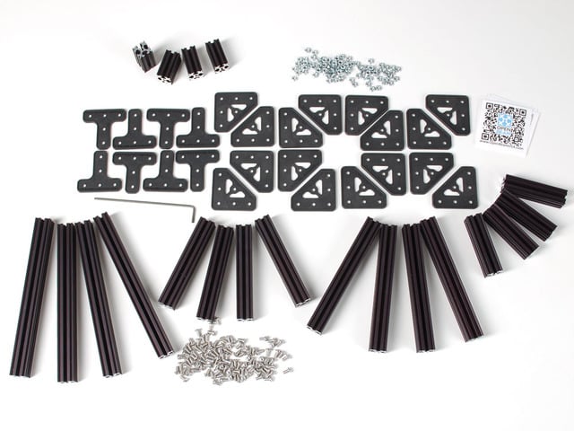 OpenBeam Starter Kit - Black Aluminum