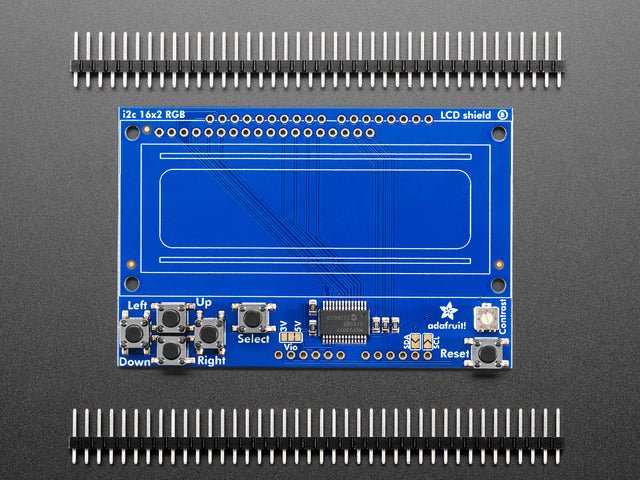 Adafruit Blue&White 16x2 LCD+Keypad Kit for Raspberry Pi