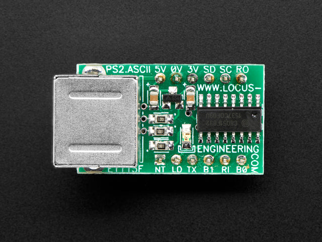 E1115 PS/2 Keyboard to TTL Serial Converter