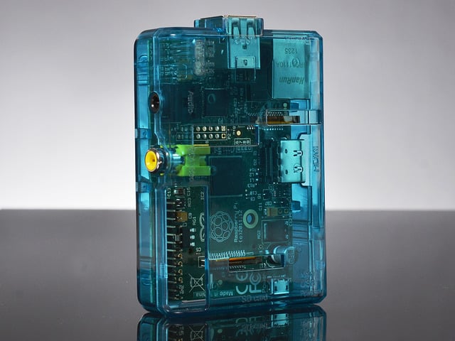 Pi Shell - Blue Raspberry Pi Model A or B Case
