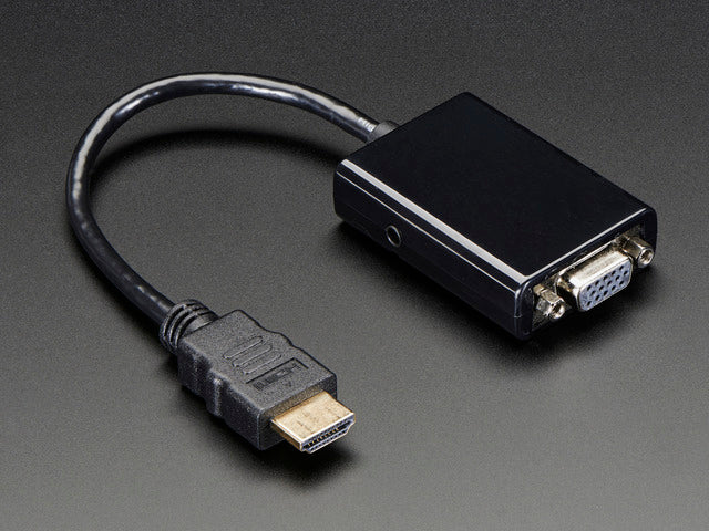 HDMI to VGA Video Adapter and 3.5mm Male/Male Stereo Cable