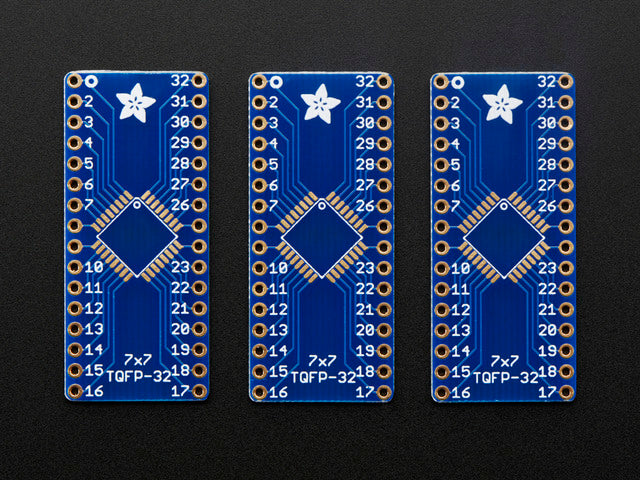 SMT Breakout PCB for 32-QFN or 32-TQFP - 3 Pack!