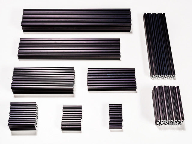 OpenBeam Precut Machinist Kit - Black Aluminum