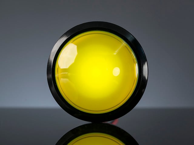 Massive Arcade Button with LED - 100mm Yellow