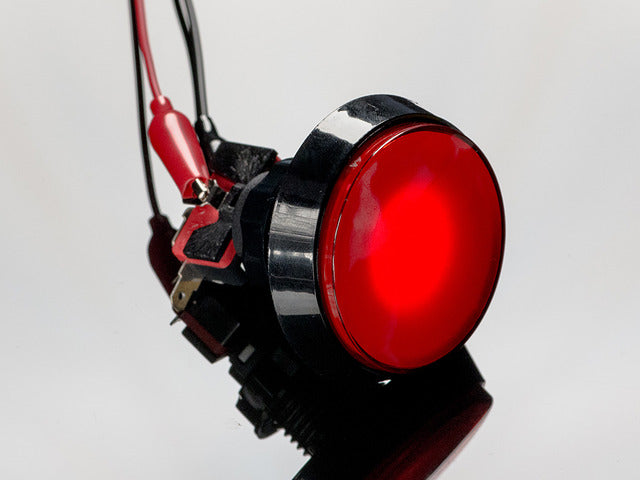 Large Arcade Button with LED - 60mm Red