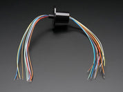 Slip Ring with Flange - 22mm diameter, 12 wires, max 240V @ 2A