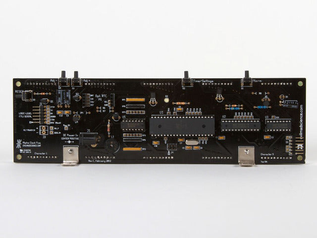 Alpha Clock Five - WHITE - From Evil Mad Scientist Labs!