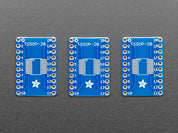 SMT Breakout PCB for SOIC-20 or TSSOP-20 - 3 Pack!