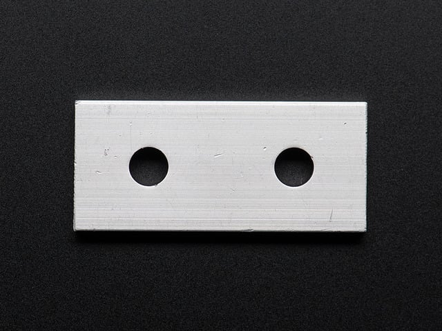 Coupling Plate - 2 Holes - 20x20 Aluminum Extrusion