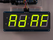 Adafruit 1.2" 4-Digit 7-Segment Display w/I2C Backpack - Green