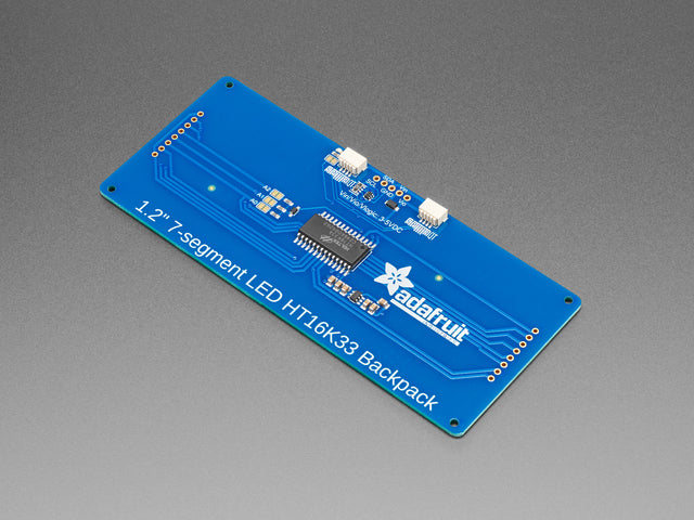 Adafruit 1.2" 4-Digit 7-Segment Display w/I2C Backpack - Yellow