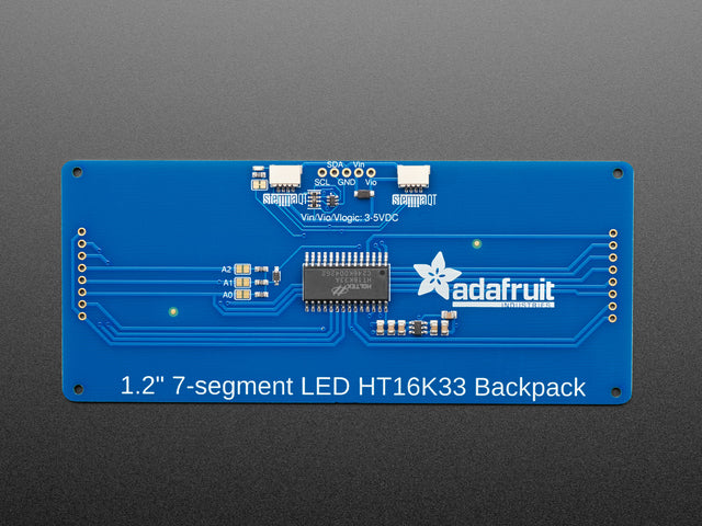 Adafruit 1.2" 4-Digit 7-Segment Display w/I2C Backpack - Yellow