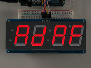Adafruit 1.2" 4-Digit 7-Segment Display w/I2C Backpack - Red